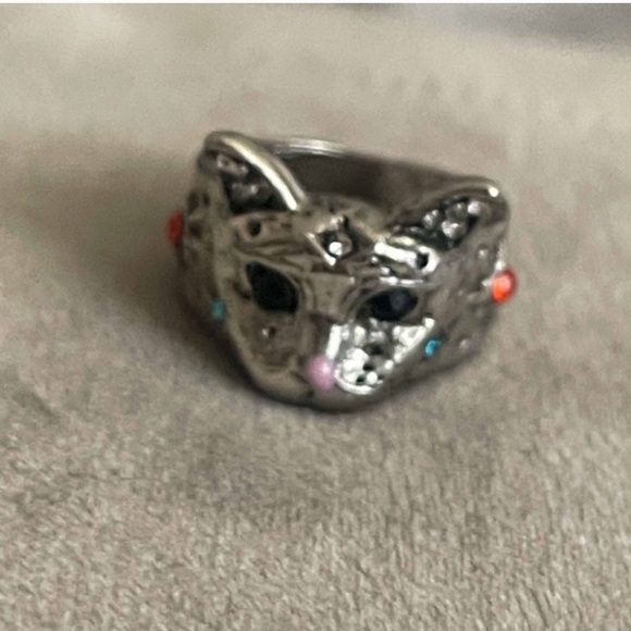 🆕 Sterling Silver Handmade Zirconia Cat Ring - Picture 11 of 12